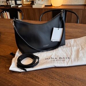 Mina Baie, Addison Vegan Crossbody, Black